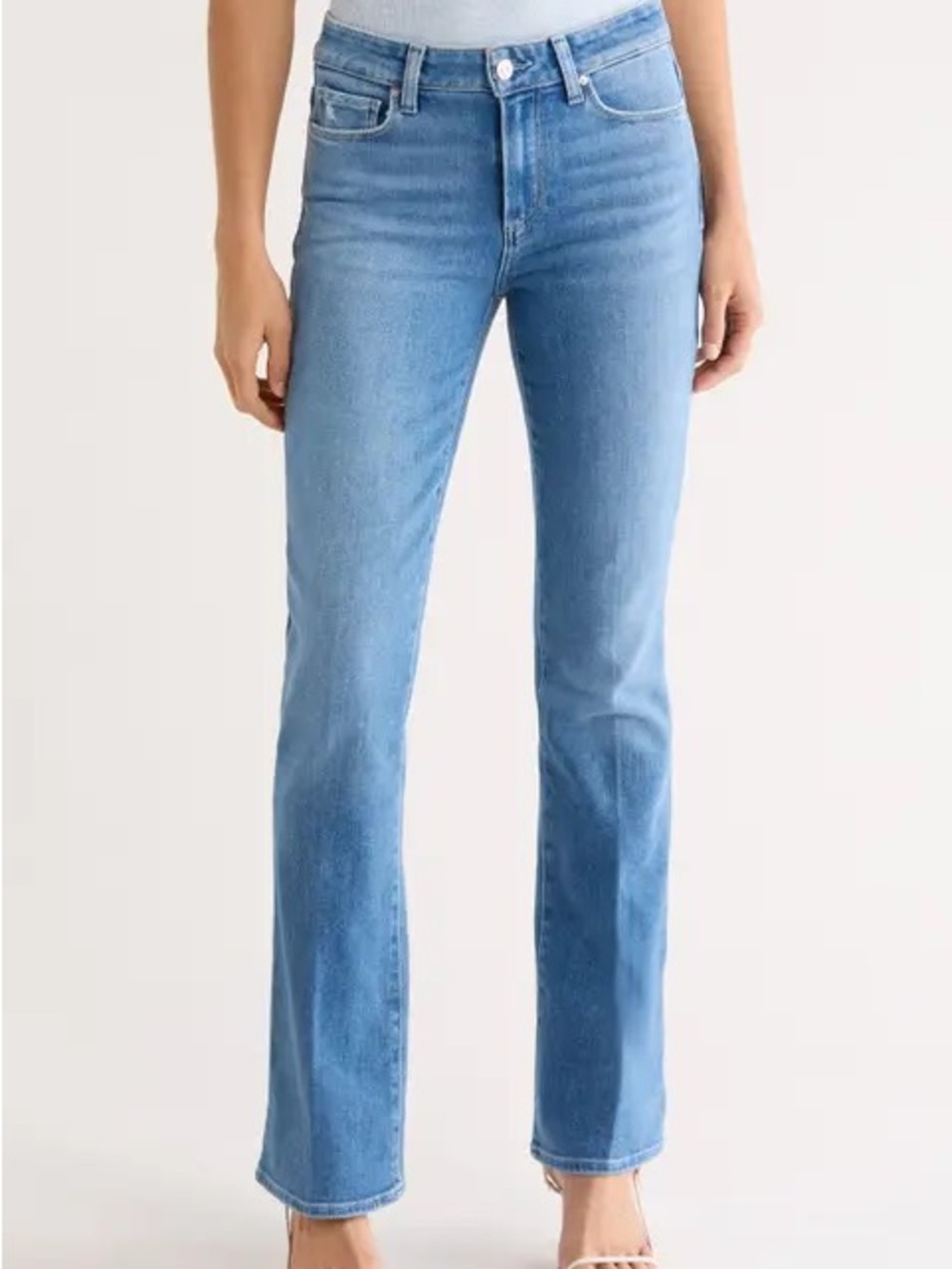 PAIGE Medium Blue Bootcut Jeans